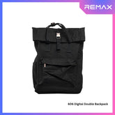 REMAX - 606 Digtal Double Backpack - Black